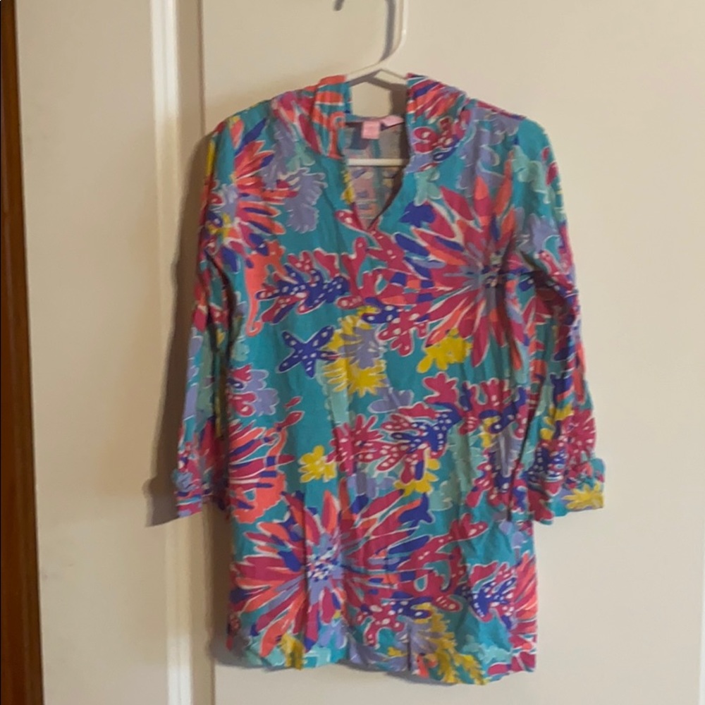 Lilly Pulitzer Girls Swimsuit Cover Dress 4 - 5